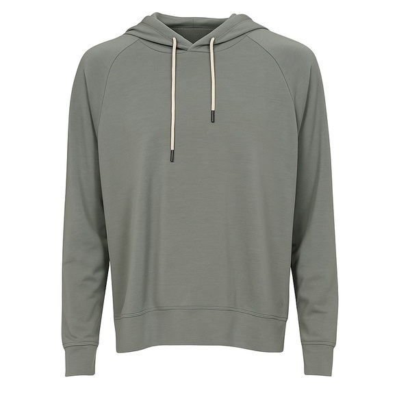 Fundamental Coast Tops - Fundamental Coast Hoodie Women’s Large Soft Modal Light Gray Green Sweatshirt